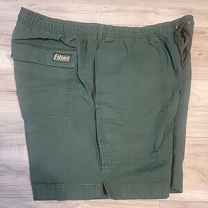 Filson Dry Falls Shorts Mens XXL Dark‎ Moss Green Hiking Outdoor Drawstrings